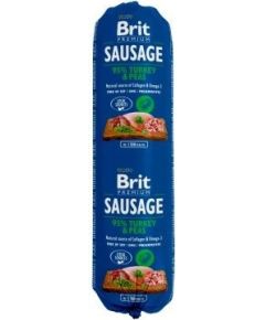 Brit Premium Sausage indyk z groszkiem 800g