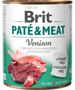 Brit puszka PATE&MEAT VENISON /6 800g