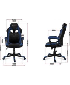 Huzaro FORCE 2.5 BLUE MESH Gaming armchair Mesh seat Black, Blue