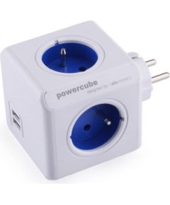 Allocacoc PowerCube Original USB (E) power extension 4 AC outlet(s) Blue, White