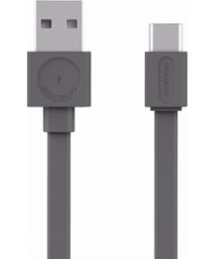 Allocacoc 10453GY/USBCBC USB cable USB A USB C Grey