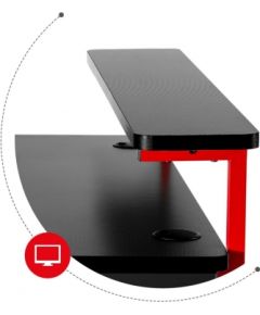 Huzaro Hero 5.0 computer desk Black, Red