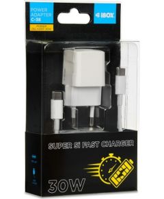 Ibox Travel charger I-BOX C-38 PD30W, white