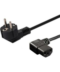 SAVIO Power cable Schuko (M) angled – IEC C13, 1.2 m CL-115