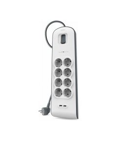 Belkin BSV804VF2M surge protector White 8 AC outlet(s) 2 m