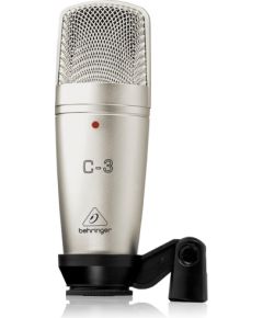 Behringer C-3 microphone Silver Studio microphone