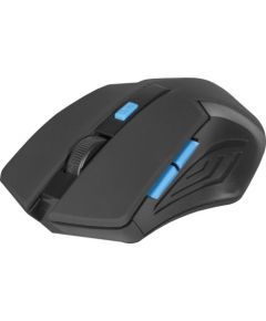 MOUSE DEFENDER ACCURA MM-275 RF BLACK-BLUE OPTICAL 1600DPI 6P