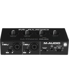 M-AUDIO M-Track Duo USB Audio interface Crystal preamplifier 16 bit 48 kHz Black