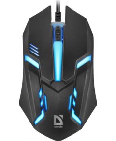 MOUSE  DEFENDER CYBER MB-560L BLACK 7 COLORS 1200DPI 3P