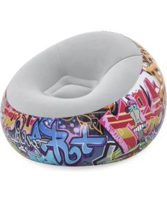 Piepūšams krēsls 112x112x66cm Bestway Inflate-A-Chair Graffi