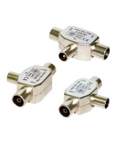 Vakoss Antenna plug RF male -> 2x RF female TC-A117S