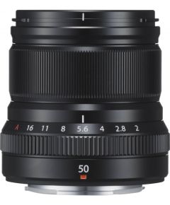 Fujifilm Fujinon XF 50mm f/2 R WR objektīvs, melns