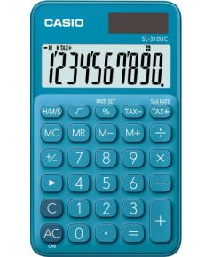 CASIO CALCULATOR POCKET SL-310UC-BU BLUE, 10 DIGITAL DISPLAY