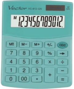 VECTOR CALCULATOR OFFICE KAV VC-812 GN GREEN