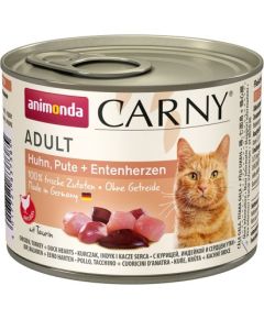 ANIMONDA Carny Adult flavour: chicken. turkey. duck hearts - wet cat food - 200g