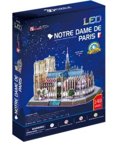 CUBIC FUN LED 306-20509 3D LED PUZZLE - NOTRE DAME