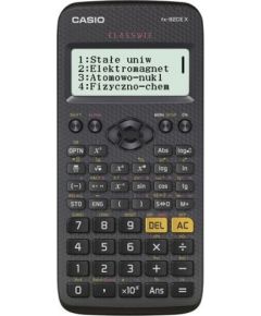 CASIO SCIENTIFIC CALCULATOR FX 82CEX BLACK, 12-DIGIT DISPLAY