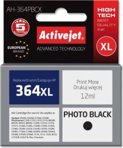 Activejet AH-364PBCX HP Printer Ink, Compatible with HP 364XL CB322EE;  Premium;  12 ml;  black, photo.