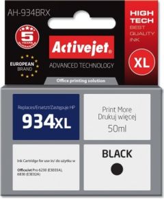 Activejet AH-934BRX ink (replacement for HP 934XL C2P23AE; Premium; 50 ml; black)