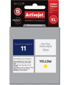 Activejet Ink Cartridge AH-11YR for HP Printer, Compatible with HP 11 C4838A;  Premium;  35 ml;  yellow.