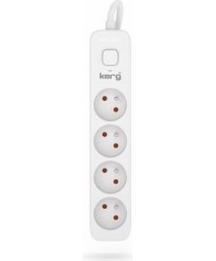 Hsk Data Kerg M02392 4 Earthed sockets  - 3.0m power strip with 3x1mm2 cable, 10A