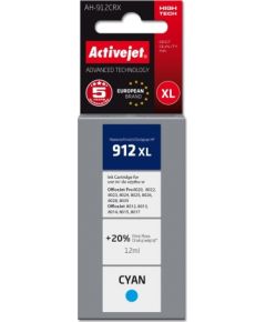 Activejet AH-912CRX ink for HP printers, Replacement HP 912XL 3YL81AE; Premium; 990 pages; blue
