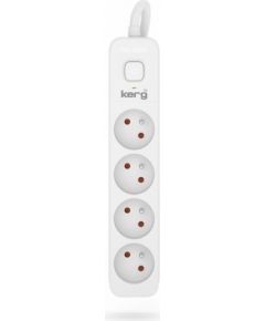 Hsk Data Kerg M02397 4 Earthed sockets  - 5.0m power strip with 3x1,5mm2 cable, 16A
