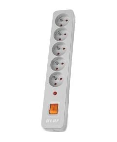 HSK DATA ALP-ACARX5-----113 power extension 3 m 5 AC outlet(s) Indoor Grey