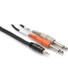 Hosa Technology CMP-153 audio cable 0.91 m 3.5mm 2 x 6.35mm TS Black, Grey, Orange