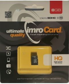 IMRO 10/8G memory card 8 GB MicroSDHC Class 10