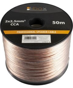 Libox 2x2,50mm LB0009-50 audio cable 50 m Transparent