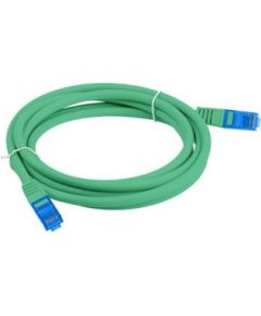 LANBERG PATCHCORD S/FTP CAT.6A 3M GREEN LSZH