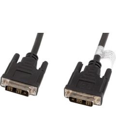 Lanberg CA-DVIS-10CC-0030-BK DVI cable 3 m DVI-D Black