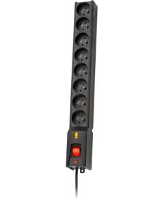 LESTAR 1966004055 power extension 3 m 230 AC outlet(s) Indoor Black