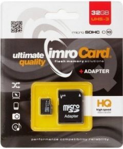 IMRO MICROSD10/32G UHS-3 ADP memory card 32 GB MicroSDHC Class 10 UHS-III