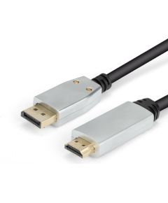 Montis DisplayPort v1.4 – HDMI v2.0 MT040 1.8 m Black, Silver