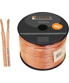 Libox 2x0,50mm LB0005 audio cable 100 m Transparent