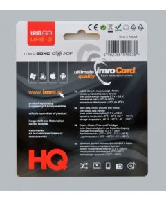 IMRO MICROSDXC 10/128GB UHS-3 ADP Memory card Class 10