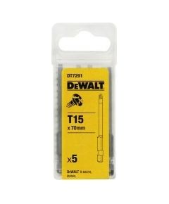 DeWALT 70mm Torx uzgalis T15 x5