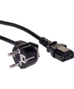 Akyga AK-PC-01A power cable Black 1.5 m CEE7/7 IEC C13