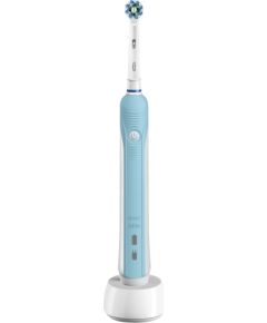 Oral-B Electric Toothbrush Pro 700 CrossAction Rechargeable, For adults, Number of brush heads included 1, Number of teeth brushing modes 1, Blue/White  Электрические зубные щетки