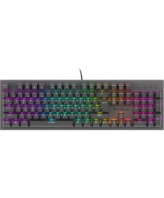 Genesis THOR 303, Mechanical Gaming Keyboard, RGB LED light, US, Black, Wired, USB Type-A