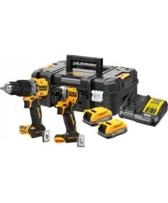 DEWALT DCK2050E2T-QW   Instrumentu komplekts 18V (2x1.7Ah PowerStack)