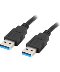 Lanberg CA-USBA-30CU-0010-BK USB cable 1m 3.0 USB A Black