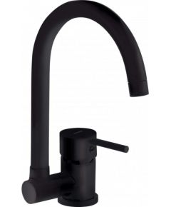 KITCHEN MIXER WITH FOLDING SPOUT DEANTE BLACK ASTER