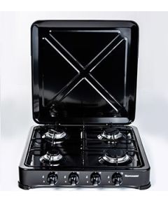 Adjustable gas cooker 4 zones Ravanson K-04TB (Black)