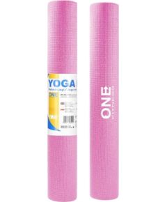 YM01 jogas paklājiņš (pink) ONE FITNESS