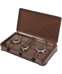 Ravanson K-03BR Adjustable gas cooker 3 burners brown