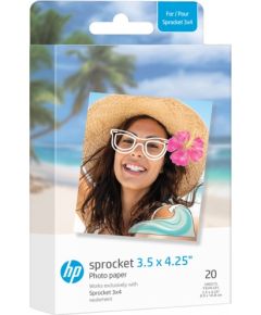 HP photo paper Sprocket Zink 8.9x10.8cm 20 sheets