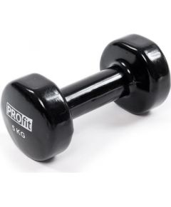 Inny PROFIT vinyl dumbbells 5kg black DK 4102